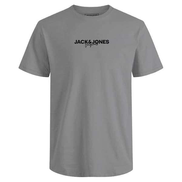 Jack And Jones Herr Corp T-shirt i bomull (5-pack) M Vit/Grå White/Grey/Navy/Olive/Beige M