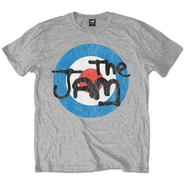 The Jam Unisex Adult Vintage Cotton Logo T-Shirt S Grå Grey S