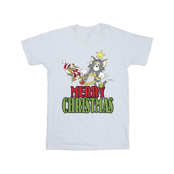 Tom And Jerry Herr Merry Christmas Baubles T-shirt 4XL Vit White 4XL