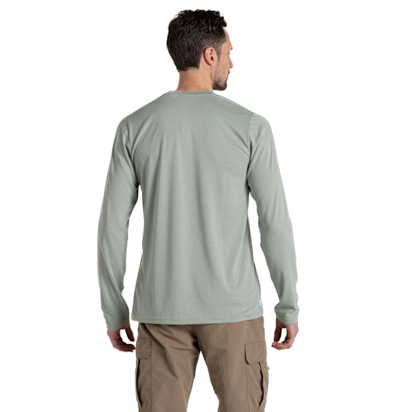 Craghoppers Abel Nosilife Långärmad T-shirt för män XL Lav G Lichen Green XL