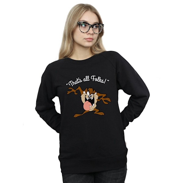 Looney Tunes Dam/Damer That´s All Folks Taz Sweatshirt S Bl Black S