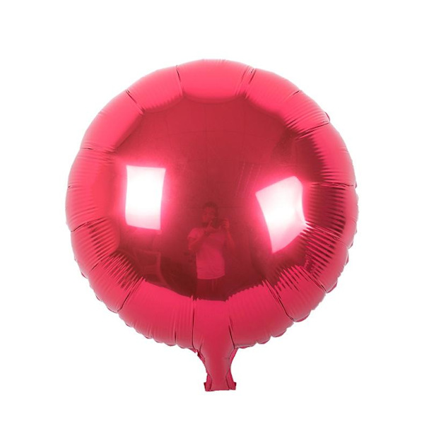 Realmax Rund Folieballong (10-pack) En Storlek Solid Röd Solid Red One Size