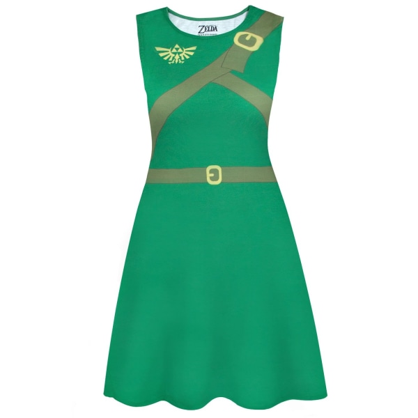 The Legend of Zelda Dam/Dam Klassisk Link Costume Dress M Green M