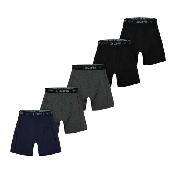 Lee Cooper Herr Cooper Essential Boxershorts (5-pack) XL Co Core Black XL