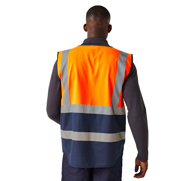 Regatta Professional Varselväst Herr 3XL Orange/Marinblå Orange/Navy 3XL