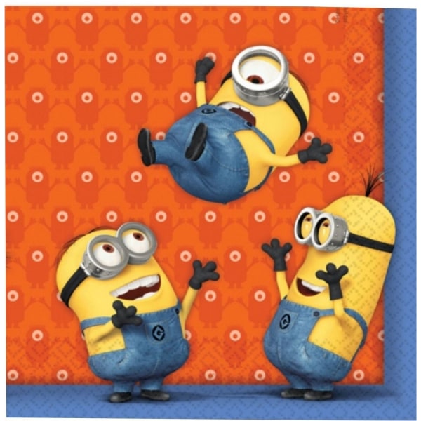 Despicable Me Minions Engångsservetter (paket med 20) One Size Blue/Yellow/Orange One Size