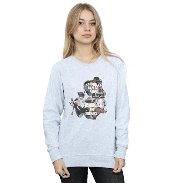 Disney Princess Dam/Damer Belle Happiness Sweatshirt L Spor Sports Grey L