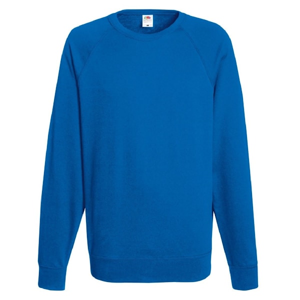 Fruit Of The Loom Herr Lätt Raglan Sweatshirt (240 GSM) Royal M