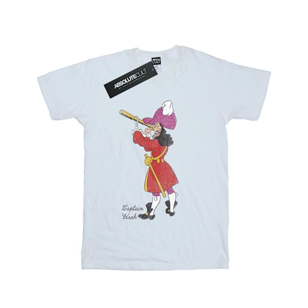 Disney Girls Peter Pan Classic Captain Hook Bomull T-shirt 9-11 White 9-11 Years