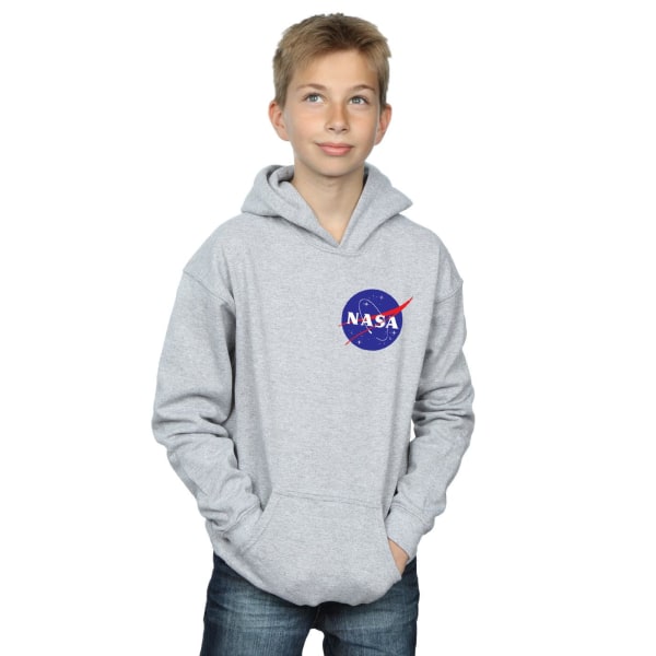 NASA Boys Classic Insignia Chest Logo Hoodie 5-6 Years Sports G Sports Grey 5-6 Years