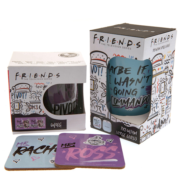 Friends Maybe If I Wasn´t Going Commando Mug Set One Size Blå/ Blue/Purple/Black One Size