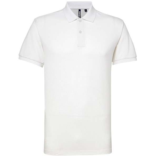 Asquith & Fox Herr Short Sleeve Performance Blend Polo Shirt 2X White 2XL