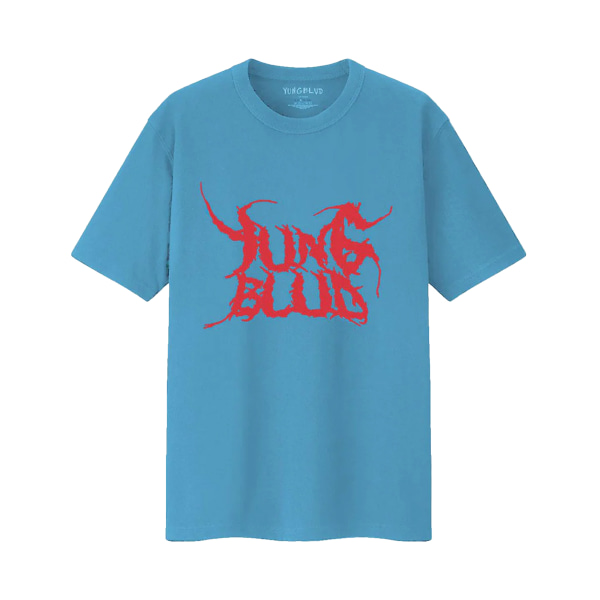 Yungblud Unisex Adult Deadhappy Baktryck Bomull T-shirt L Ljusblå Light Blue L