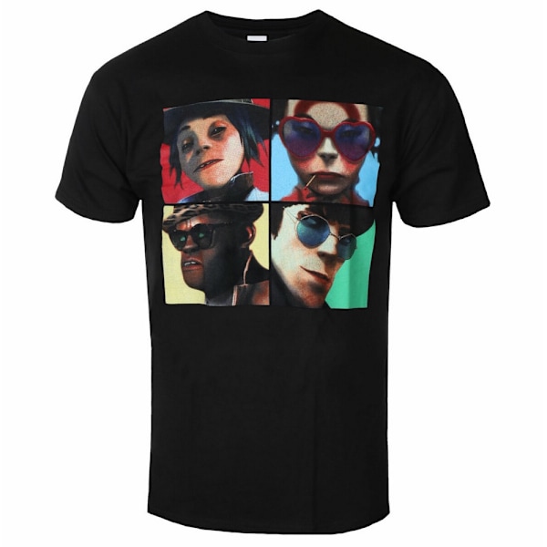 Gorillaz Unisex Humanz Bomull T-shirt XXL Svart Black XXL