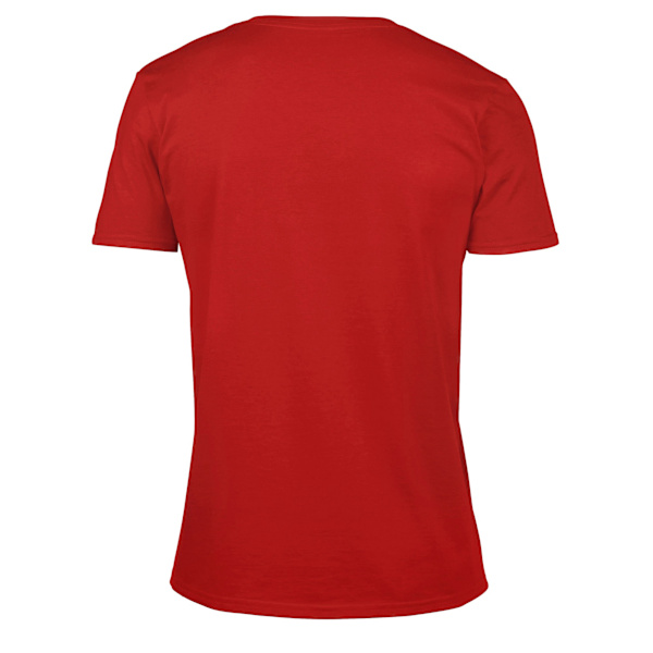 Gildan Unisex Vuxen Softstyle V-ringad T-shirt L Röd Red L