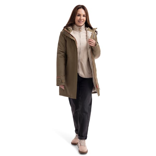 Trespass Melissa Vadderad Vattentät Jacka för Dam S Ljus Khaki Light Khaki S