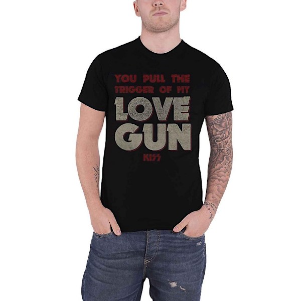Kiss Unisex Adult Pull The Trigger Bomull T-shirt M Svart Black M