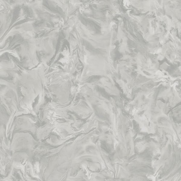Belgravia Lusso Marble Vinyl Tapeter 32.8ft x 21in Silver Silver 32.8ft x 21in