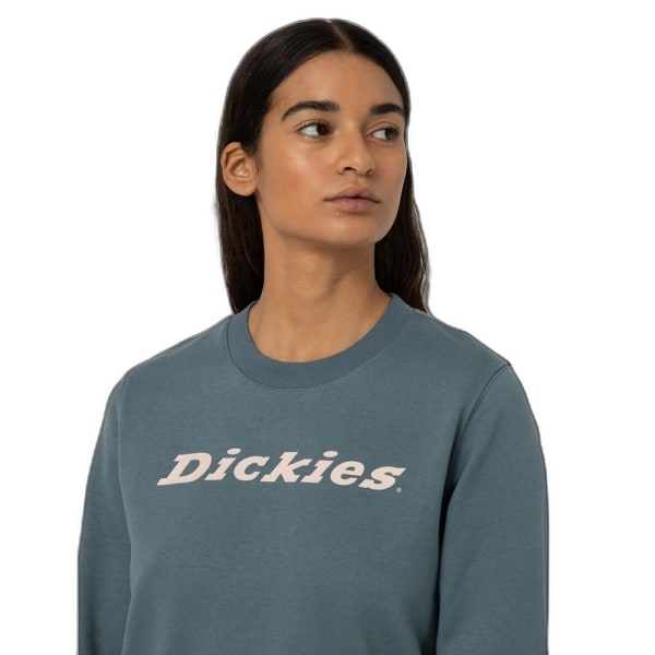 Dickies Dam/Dam Wordmark Heavyweight Sweatshirt med rund hals Stormy Weather XL