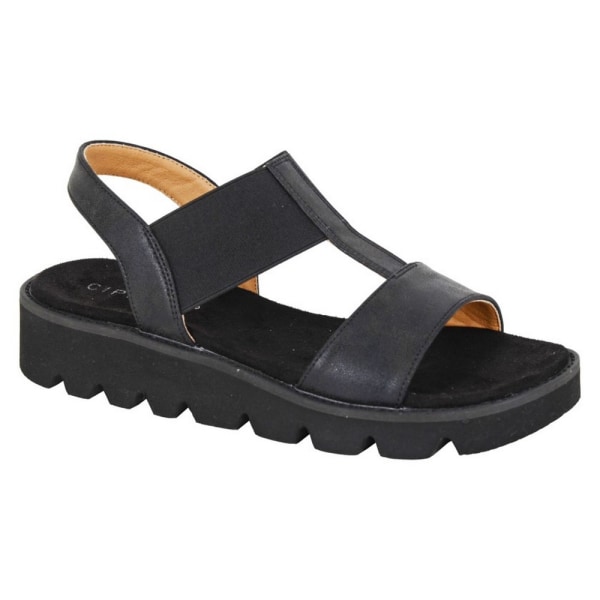Cipriata Dam/Dam Aladina Wedge Sandals 3 UK Svart Black 3 UK