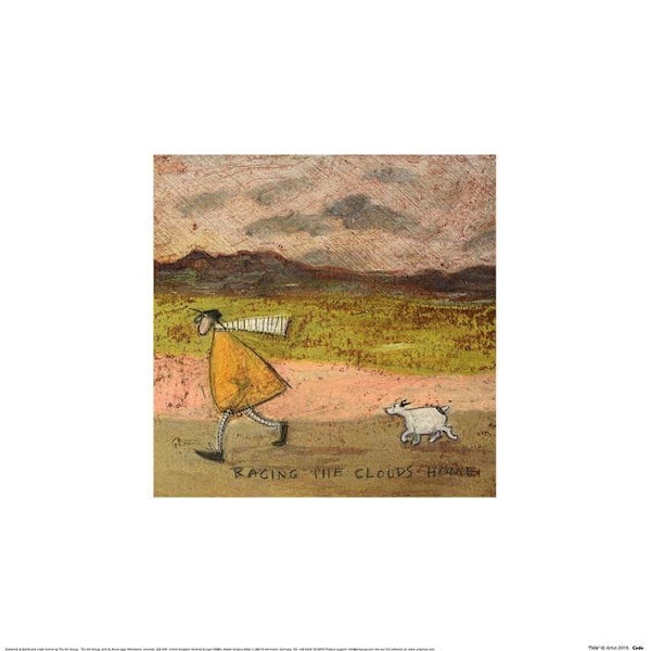 Sam Toft Racing The Clouds Hem Poster 30cm x 30cm Brun/Grön Brown/Green 30cm x 30cm