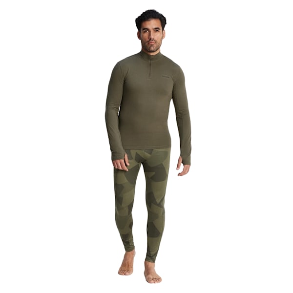 TOG24 Snowdon Termisk Baslager med Kvartsdragkedja för Herr M Khaki G Khaki Green M