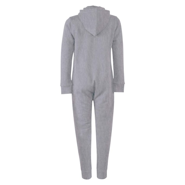 Skinnifit Minni Barn/Barn Zip Up All-In-One 11/12 År He Heather Grey 11/12 Years