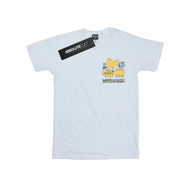 Woodstock Herr T-shirt med Bröstlogotyp XXL Vit White XXL