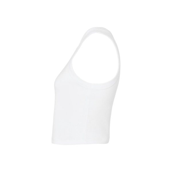 Bella + Canvas Dam/Kvinnors Micro-Rib Racer Tank Top 22 UK - 2 Solid White 22 UK - 24 UK