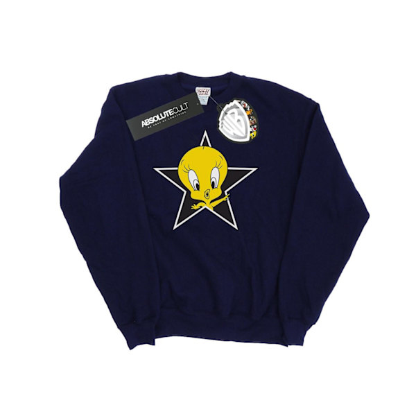 Looney Tunes Girls Tweety Pie Star Sweatshirt 9-11 år Marinblå B Navy Blue 9-11 Years