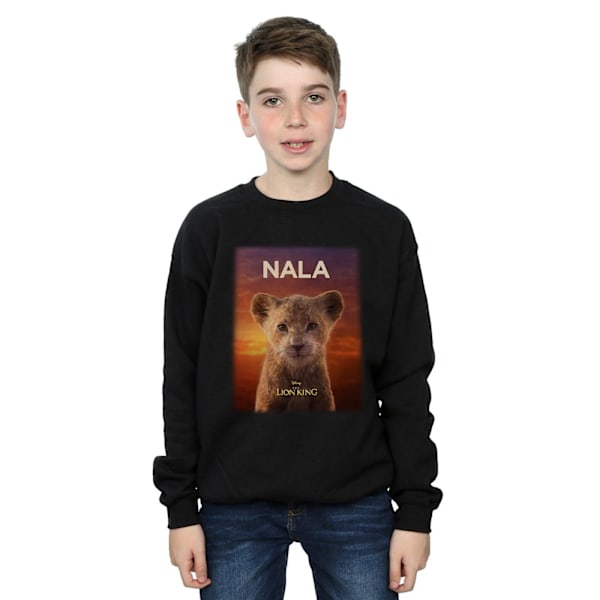 Disney Boys The Lion King Movie Baby Nala Poster Sweatshirt 12- Black 12-13 Years