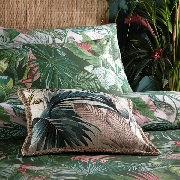 Furn Amazonia Rainforest Påslakan Set King Jade Green Jade Green King