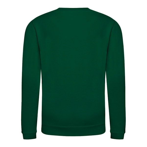 AWDis Just Hoods Barn/Kids Enfärgad Sweatshirt med Rund Hals 12-1 Bottle Green 12-13 Years