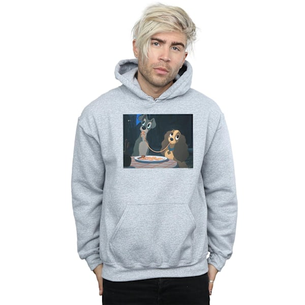 Disney Herr Lady And The Tramp Spaghetti Slurp Hoodie S Svart Black S