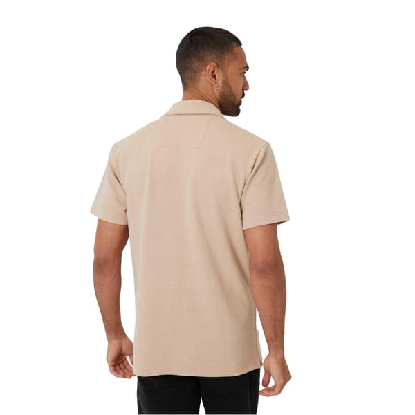 Threadbare Herr Embley Enfärgad Skjorta med Avslappnad Passform L Stone Stone L