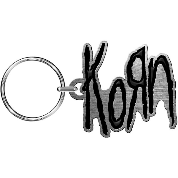 Korn Logo Enamel Nyckelring One Size Svart/Grå Black/Grey One Size