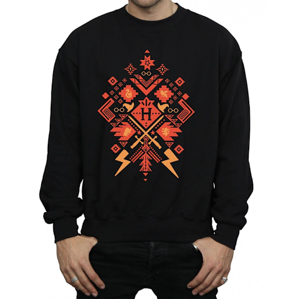 Harry Potter Jul Fair Isle Sweatshirt L Svart Black L