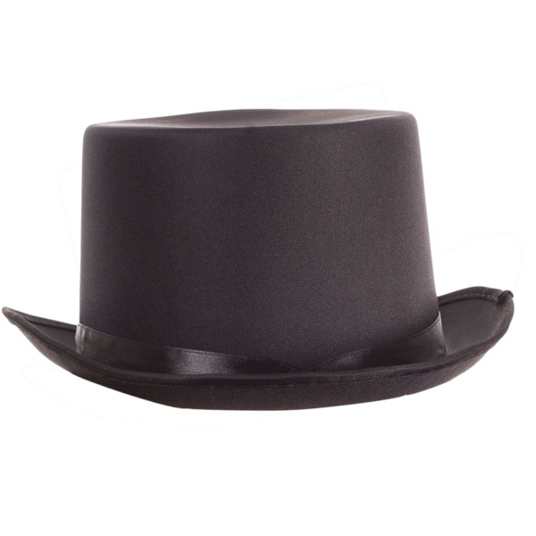 Bristol Novelty Unisex Satin Look Top Hat En Storlek Svart Black One Size