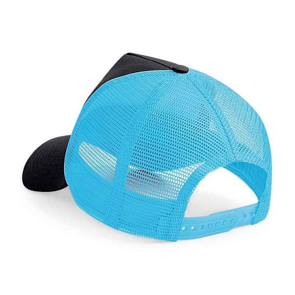 Beechfield Unisex Vuxen Snapback Trucker Cap En Storlek Svart/Surf Blå Black/Surf Blue One Size