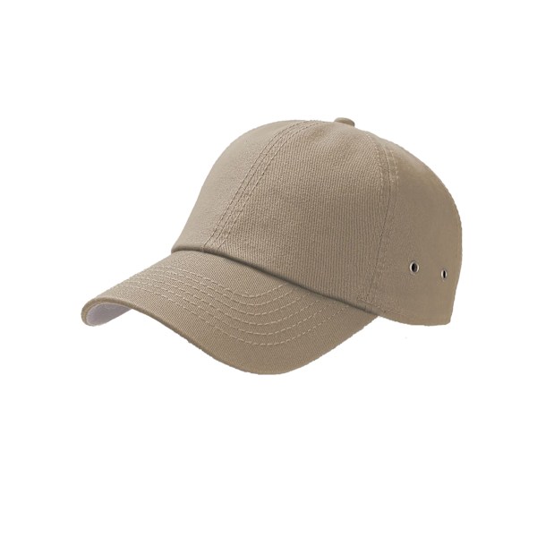 Atlantis Action 6 Panel Chino Baseball Cap One Size Khaki Khaki One Size