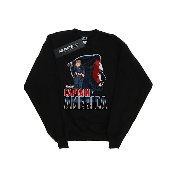 Marvel Dam/Kvinnor Avengers Infinity War Captain America Char Black XXL