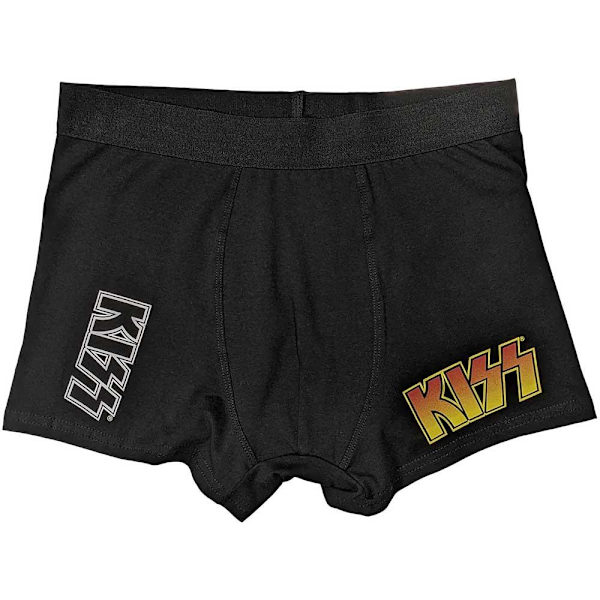 Kiss Unisex Adult Classic Logo Boxer Shorts L Svart Black L