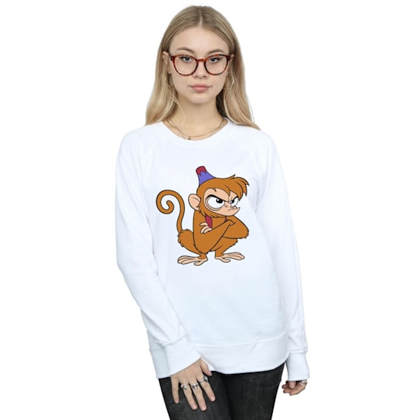 Disney Dam/Kvinnor Aladdin Angry Abu Sweatshirt S Vit White S