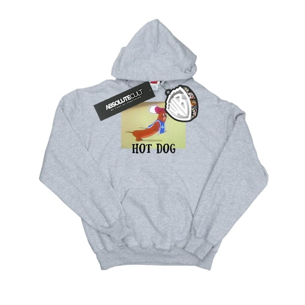 Tom And Jerry Girls Hot Dog Hoodie 5-6 år Sports Grey Sports Grey 5-6 Years