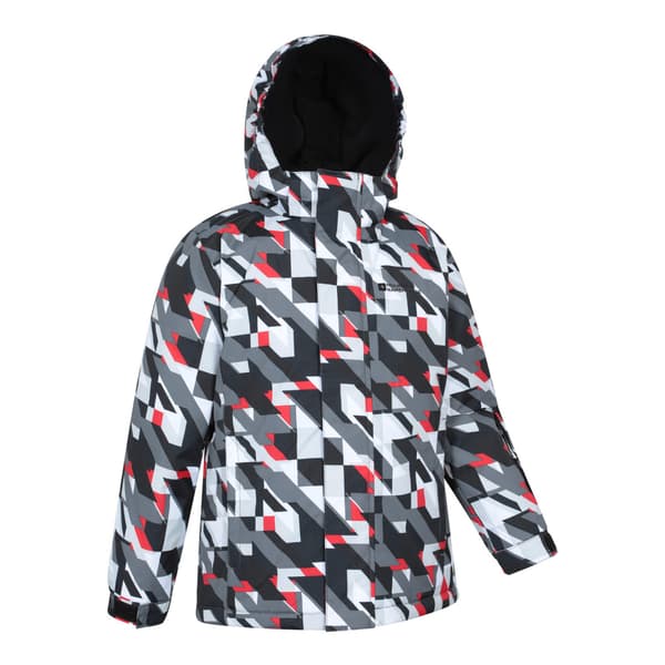 Mountain Warehouse Mogal geometrisk skidjacka för barn 7-8 år Dark Grey 7-8 Years