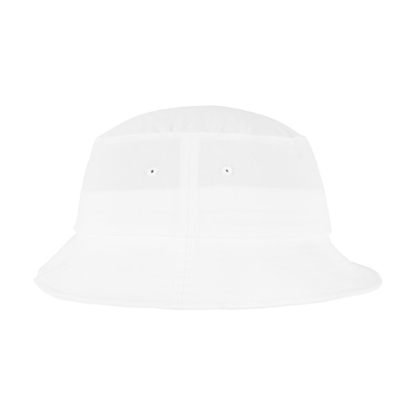 Flexfit bomullstwill hink med en storlek vit White One Size