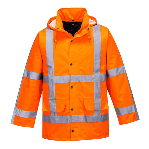Portwest Mens RWS Hi-Vis Vinter Traffic Jacket L Orange Orange L