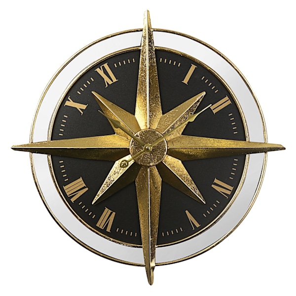 Hometime Väggklocka Solursdesign One Size Guld Gold One Size