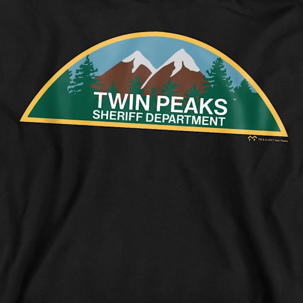 Twin Peaks Unisex Vuxen Sheriff Department Sweatshirt XXL Svart Black XXL