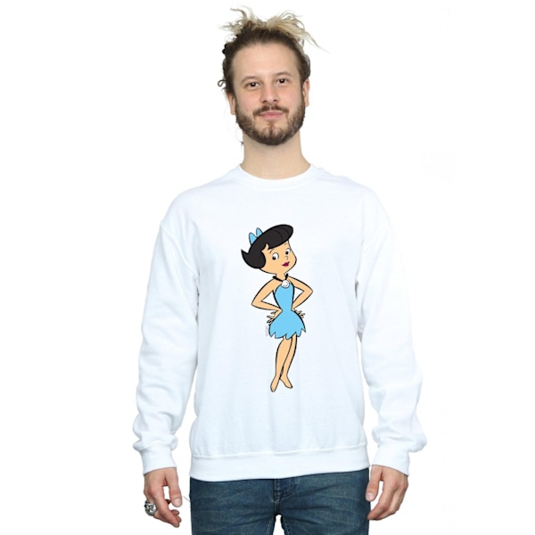 The Flintstones Herr Betty Rubble Klassisk Pose Sweatshirt 4XL W White 4XL